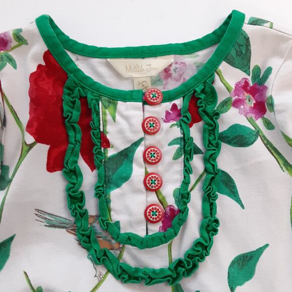 Matilda Jane Make Believe Woodland Wonders Dress Girls 4 Long Sleeve Christmas - Picture 4 of 15